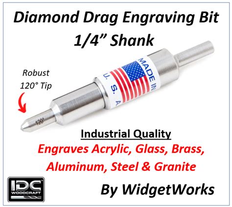 widgetworks diamond drag engraving bit